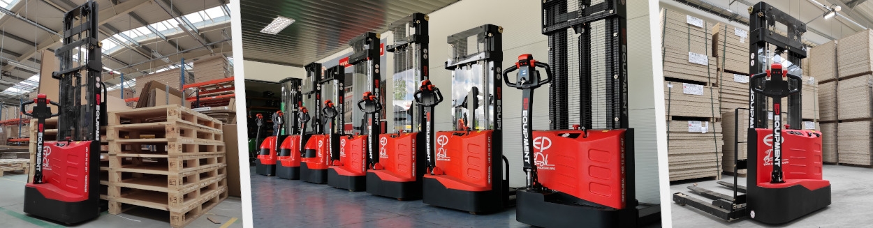 Electric pallet stackers